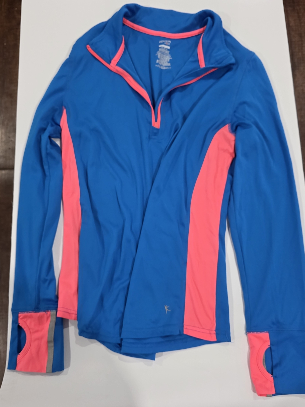 Danskin Now Blue Utility Jacket with Pink Panels